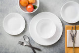 Set stoviglie per 6, 18 pezzi, infrangibile, bianco invernale, informazioni non disponibili, bianco invernale