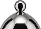 Teiera con cucchiaino Alessi 90024, realizzata in acciaio inossidabile 18/10, lucidata a specchio