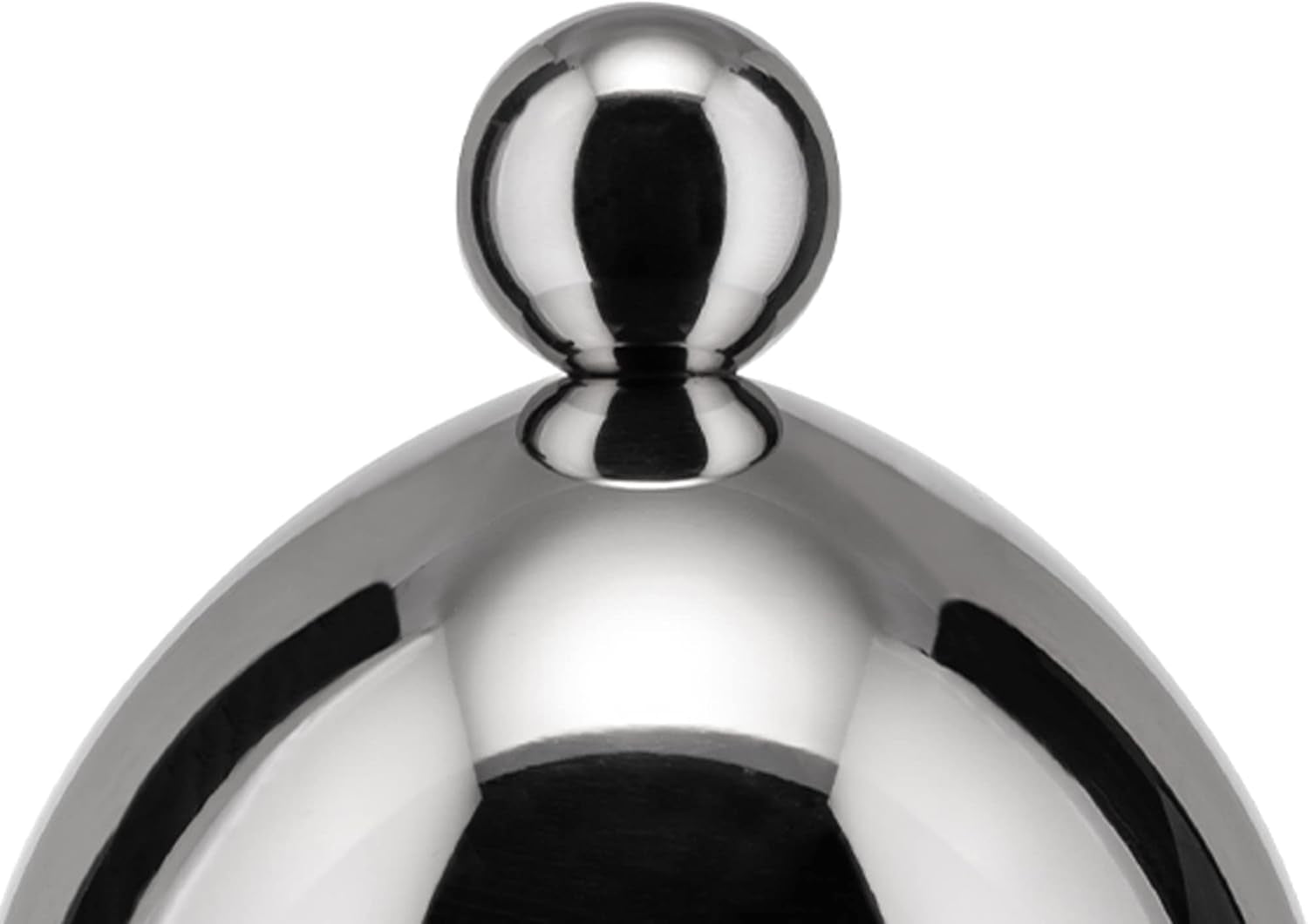 Teiera con cucchiaino Alessi 90024, realizzata in acciaio inossidabile 18/10, lucidata a specchio