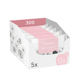 LILLYDOO Salviette umidificate Green, 600 salviette (10 x 60), salviette resistenti allo strappo 100% senza plastica - Senza profumo, delicate e naturali, detergenti delicati per pelli sensibili, dermatologicamente testate