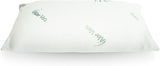 Mister Sandman Cuscino ergonomico 40X80 cm, Cuscino per il collo con federa in Aloe Vera, Cuscino in viscosa perfetto per chi dorme sulla pancia, sulla schiena e sul fianco, Cuscino in memory foam Cuscini ortopedici cervicali Naty Shop