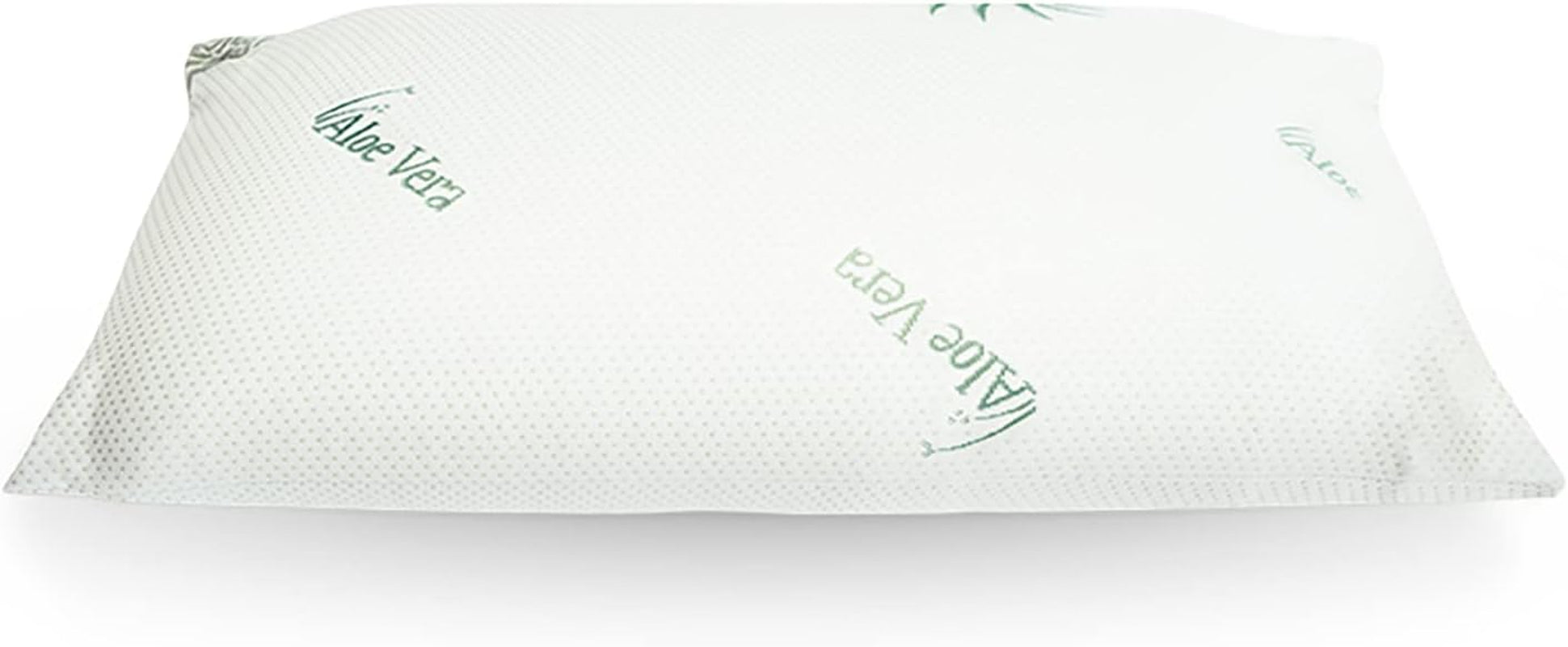 Mister Sandman Cuscino ergonomico 40X80 cm, Cuscino per il collo con federa in Aloe Vera, Cuscino in viscosa perfetto per chi dorme sulla pancia, sulla schiena e sul fianco, Cuscino in memory foam Cuscini ortopedici cervicali Naty Shop