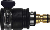Connettore per rubinetto a innesto | Diametro 20-30mm| Ottone massiccio | Sicuro e durevole | Fissaggio sicuro | Robusto e resistente alla corrosione, nero/argento/oro