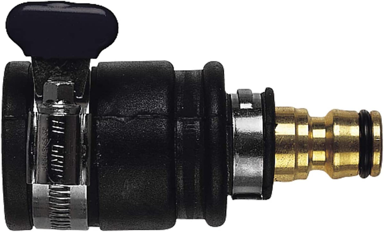 Connettore per rubinetto a innesto | Diametro 20-30mm| Ottone massiccio | Sicuro e durevole | Fissaggio sicuro | Robusto e resistente alla corrosione, nero/argento/oro