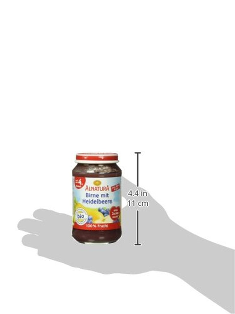 Pera biologica con mirtilli, dopo 4 mesi, 190g