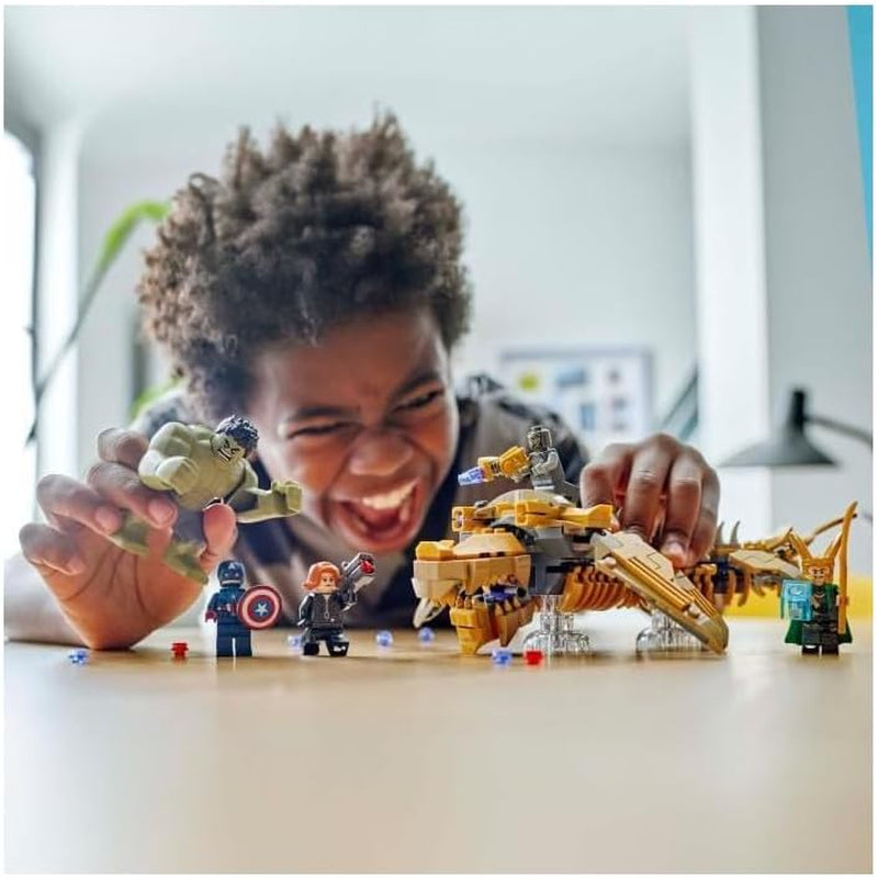 LEGO Marvel Avengers vs. Set di giocattoli da costruzione Leviatano con minifigure di Hulk e Capitan America, Loki, Vedova Nera e Chitauri Set da gioco Avengers per ragazzi e ragazze 7+ 76290 Set da costruzione Acquista dal negozio LEGO