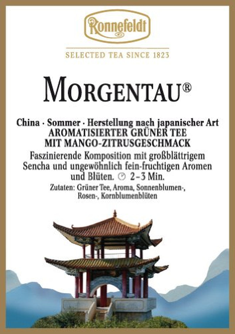 Ronnefeldt, tè verde aromatizzato al mango e agli agrumi, 100 g, conf. da 4