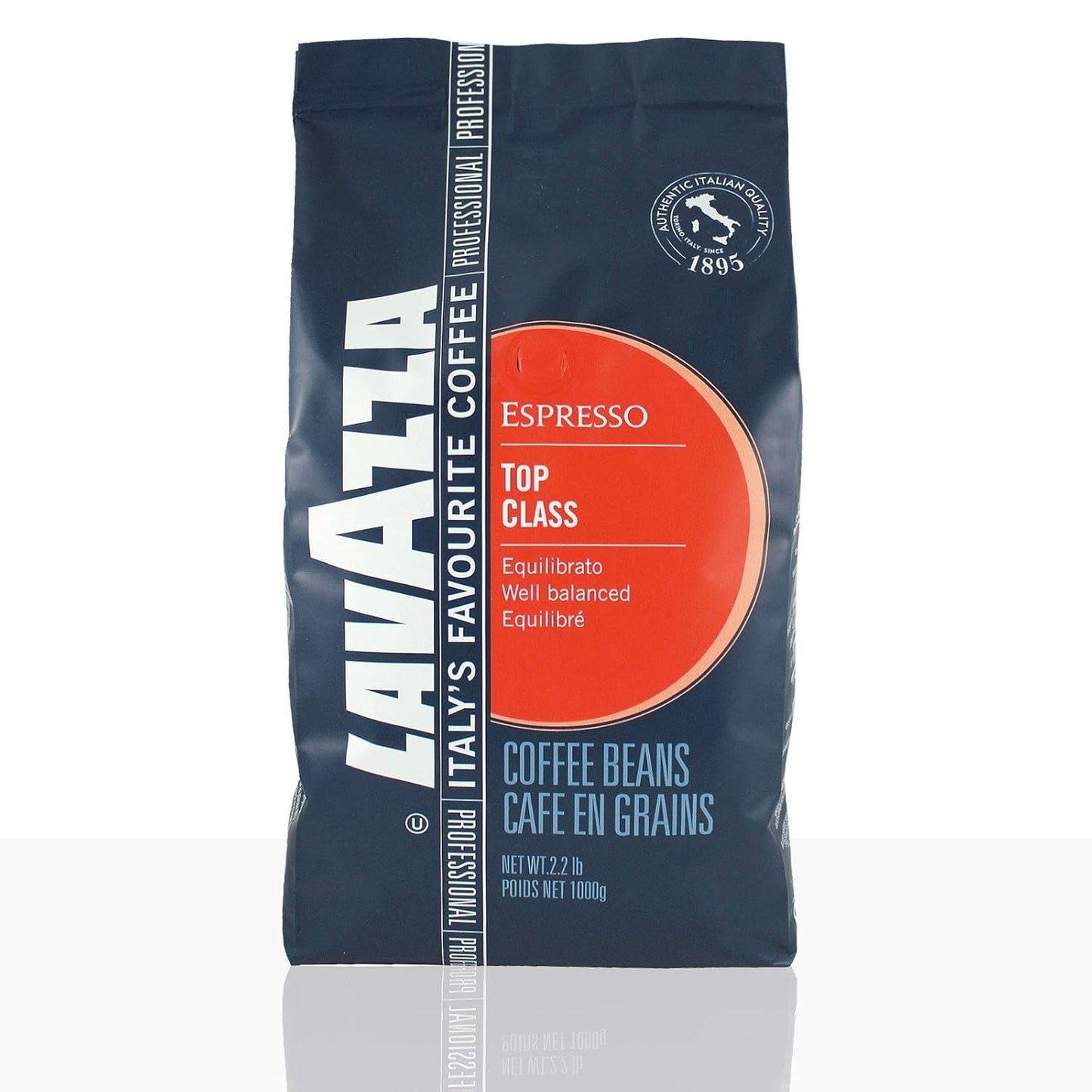 Lavazza Espresso Top Class Gran Gusto caffè in grani interi, confezione da 6, 6 x 1000g