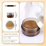 Chrome Nagel Pulver Spiegel Effekt Metallic Staub Holographische Glitter Glasierte Maniküre Dekoration Pigment riflettente per lo smalto gel fai da te Nail Art, Harz Handwork, Geschenke Für Gold