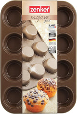 Zenker, stampo per muffin diametro Ø 7 cm, MOJAVE GOLD Stampi e teglie Naty Shop