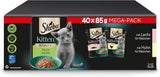Sheba alimento umido per gattini, in bustine assortite, con salmone (MSC) e pollo in salsa, multipack 40x85g