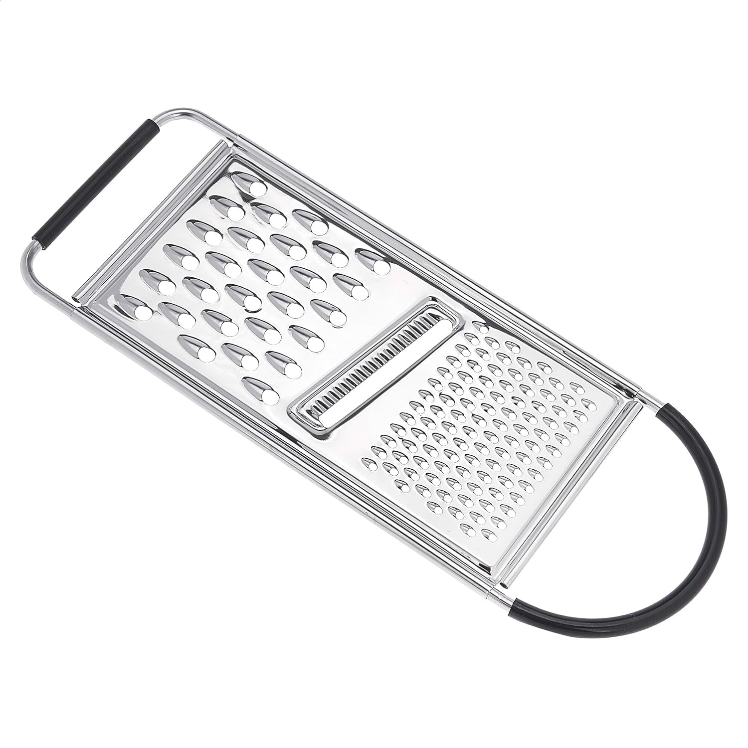 Grattugie quadrate per formaggio resistenti in acciaio inossidabile con base antiscivolo Naty Shop 2-Seitig