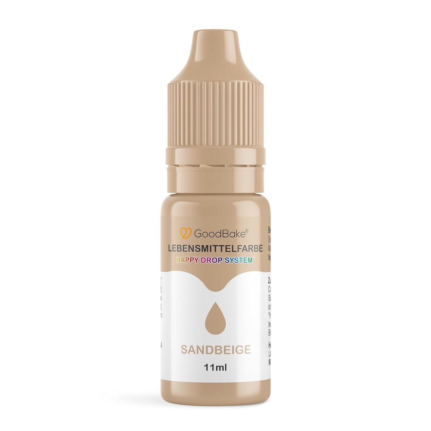 Goodbake Pastel Sand Beige Food Colorante (11 ml) - Colorante alimentare ad alto dosaggio - Per colorare torte, fondente, crema al burro, macarons, bevande, slime e molti altri oggetti. 100% vegano