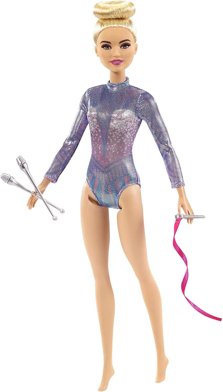 Barbie Serie You Can Be Anything Capelli Biondi Ginnastica Ritmica Accessori Bambola Inclusa Giocattolo Regalo per Bambini Età 3+ GTN65