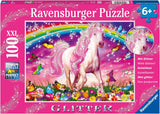Puzzle per bambini Ravensburger - 13927 Horse Dream - Puzzle con cavalli per bambini dai 6 anni in su, Con 100 pezzi in formato XXL, Con glitter Puzzle Naty Shop Single