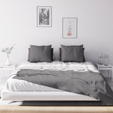 Soleil D'Ocre Adele, Copripiumino Zigzag, Copridivano, Polycoton, Grigio, 220 X 240 Cm Piumini e trapunte Naty Shop