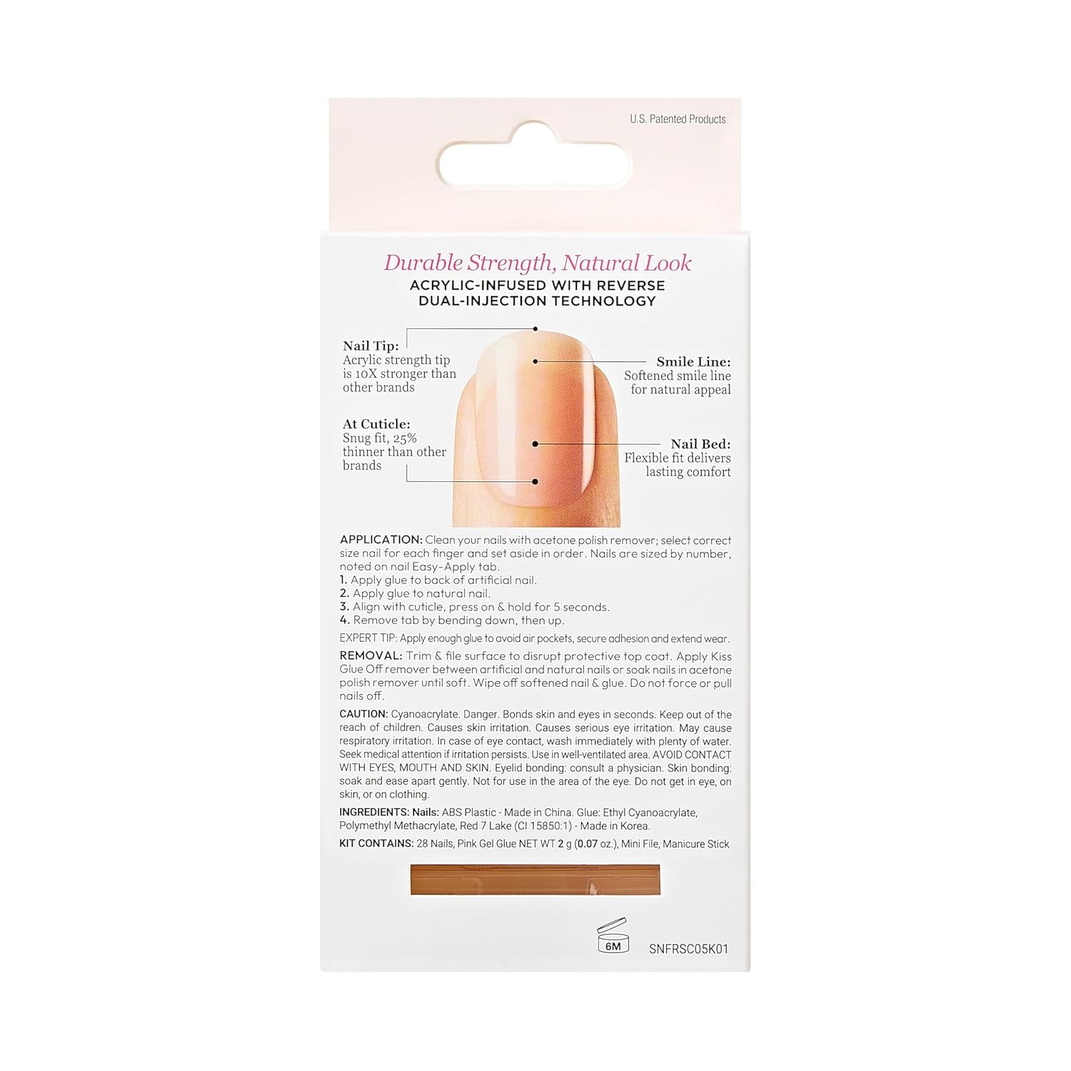 Kiss Nude Nails Unghie stupefacenti (confezione da 2)
