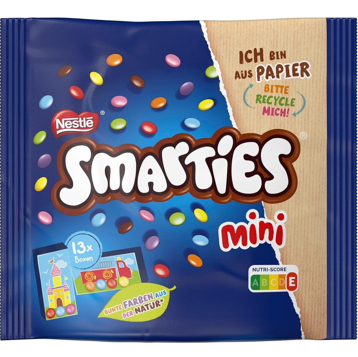Nestlé SMARTIES Mini, lenticchie piccole con cioccolato al latte, confezionate singolarmente, confezione da 16 (16 x 187 g)
