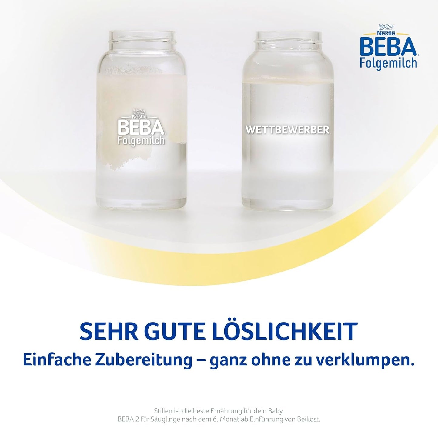 BEBA 2 - Latte di proseguimento dopo 6 mesi, con complesso 5 HMO, contenuto proteico adatto all'età, senza lattosio, senza olio di palma, senza olio di pesce, alimenti per l'infanzia, latte in polvere per bambini, confezione da 3 (3 x 800 g)