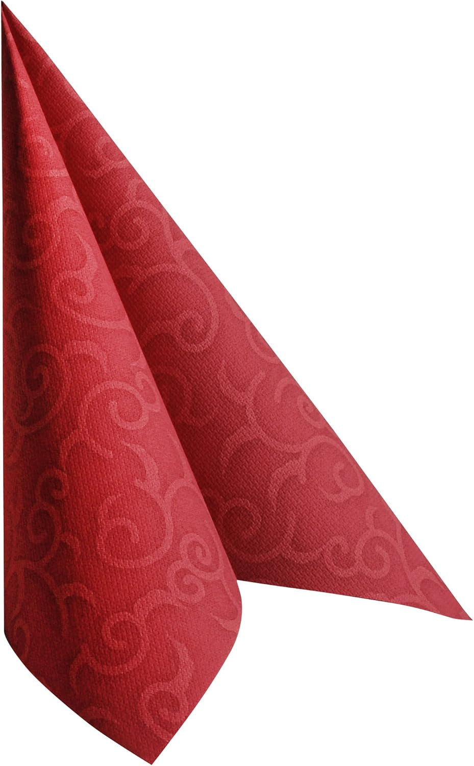 Papstar, 50 tovaglioli "ROYAL Collection" piega 1/4 40 Cm X 40 Cm Bordeaux "Casali", #84880