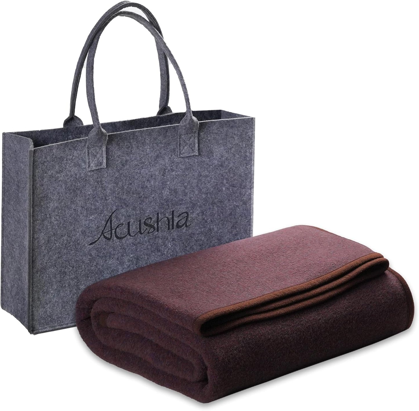 ACUSHLA 200,7X160 Cm, 1,7 Kg, Coperta, Coperta di Lana, Calda Coperta da Viaggio, Coperta Lavorata a Maglia, Decorativa, Coperte per Divano, Sedia, Divano, Letto, Soggiorno, Campeggio, Adatta a Tutte le Stagioni Ww203 Letti e Coperte Beuche den ACUSHLA-Store Marrone 79" X 59"