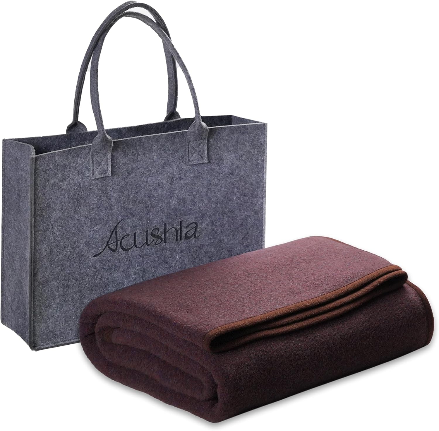 ACUSHLA 200,7X160 Cm, 1,7 Kg, Coperta, Coperta di Lana, Calda Coperta da Viaggio, Coperta Lavorata a Maglia, Decorativa, Coperte per Divano, Sedia, Divano, Letto, Soggiorno, Campeggio, Adatta a Tutte le Stagioni Ww203 Letti e Coperte Beuche den ACUSHLA-Store Marrone 79" X 59"