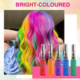 Tintura per capelli temporanea per bambini, 5 colori, lavabile, mascara, gesso per capelli, tintura per capelli Naty Shop