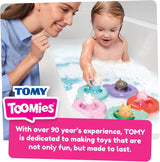 Tomy Toomies Peppa's Pool Party - 5 tazze con anello di collegamento con 5 giocattoli per bambini Peppa Pig & Friends Water Squirter - giocattoli da bagno +18 mesi - Giochi da bagno per bambini e giochi da piscina Bebe Toys Naty Shop