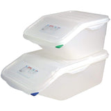 9146 Contenitore accessibile con coperchio GN 44199, bianco, 200(a) x 200(l) x 395(p) mm. Scatole per la conservazione degli alimenti Naty Shop