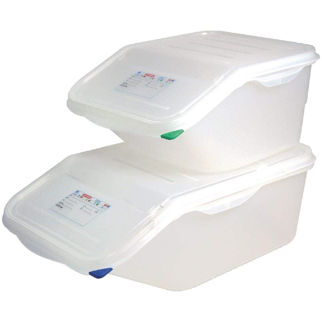 9146 Contenitore accessibile con coperchio GN 44199, bianco, 200(a) x 200(l) x 395(p) mm. Scatole per la conservazione degli alimenti Naty Shop
