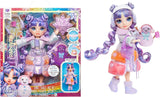 Rainbow High Winter Wonderland - Skyler (Blu) - Bambola alla moda con accumulo di acqua magica nascosta da 28 cm con set pupazzo di neve, adatta per bambini dai 4 ai 12 anni e bambole da collezione Naty Shop Viola (Viola)