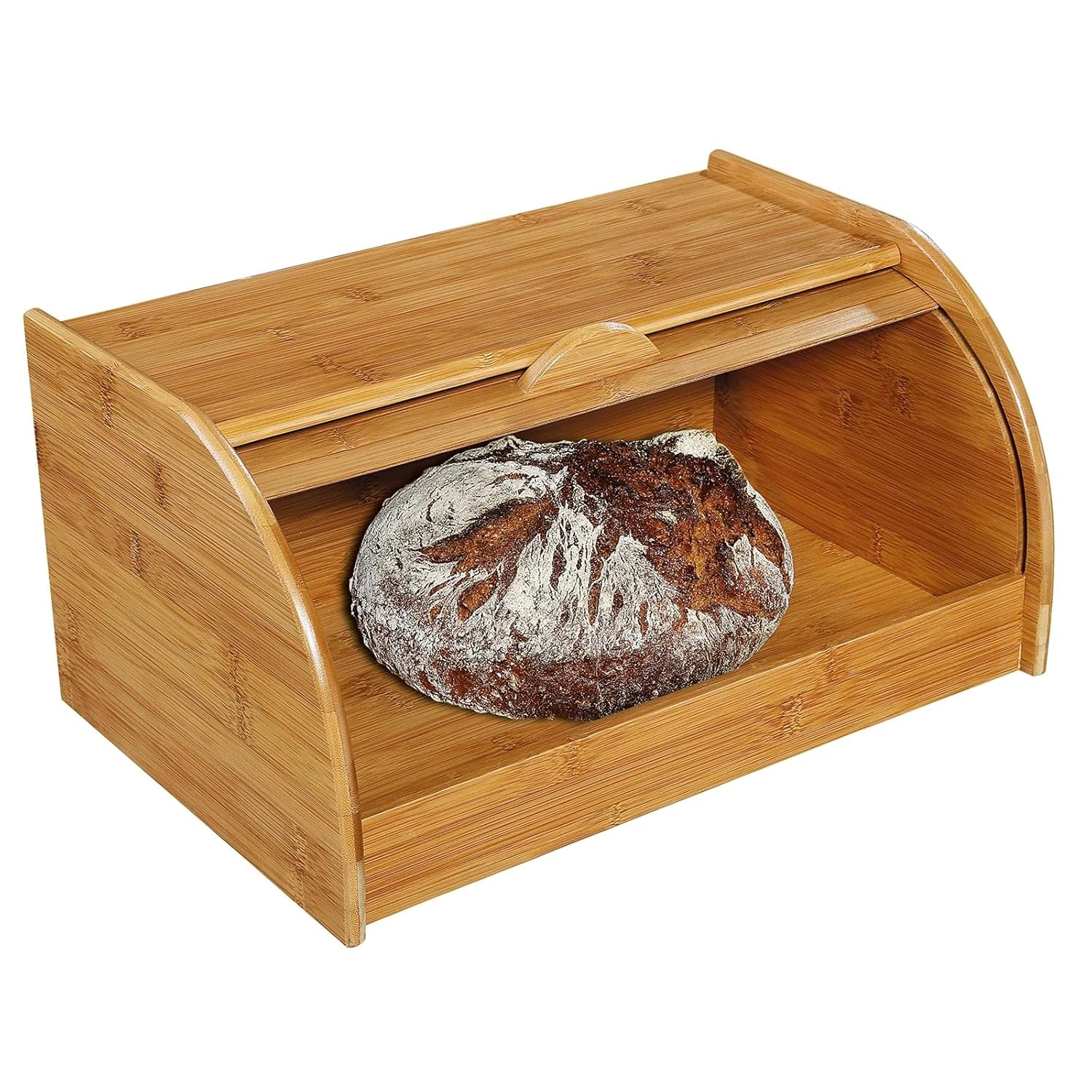 54118 Cestino per il pane, bambù 40 x 26 x 20 cm, marrone, 40,x 27,5 x x x 21,5 cm Contenitori per alimenti Naty Shop