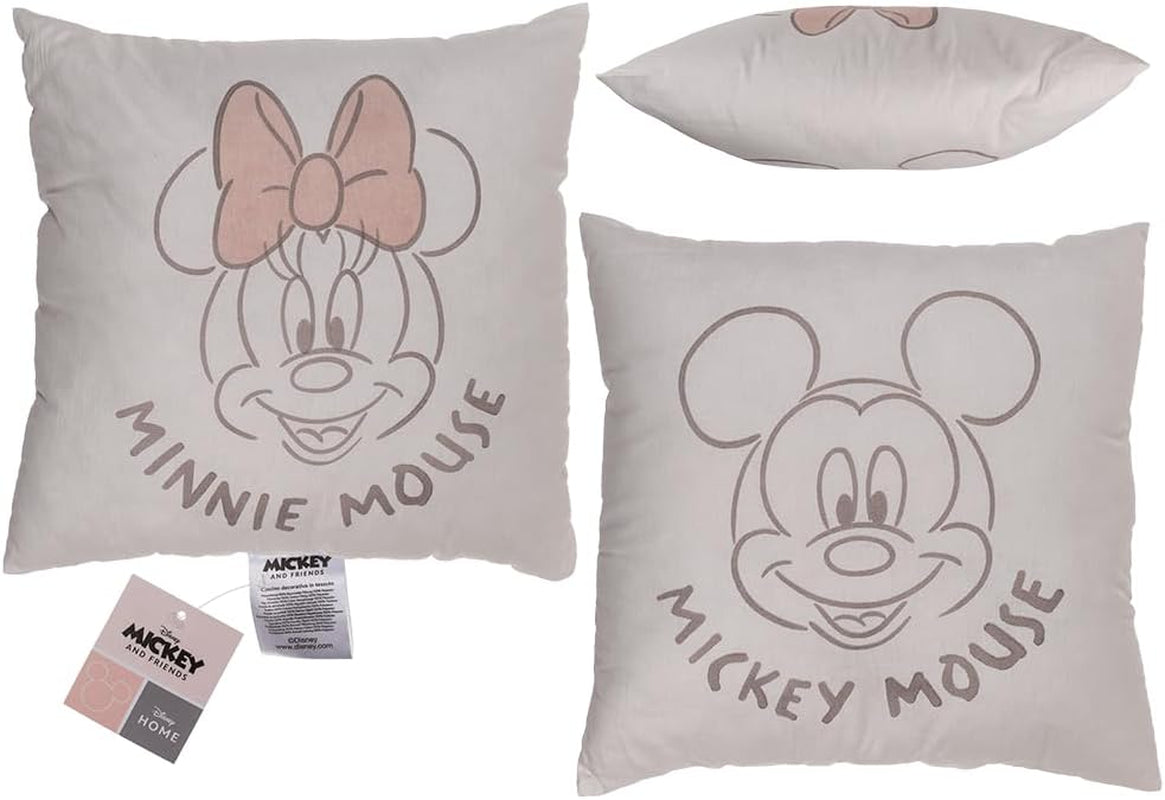 Cuscino decorativo Out of the Blue, Disney, Minnie e Topolino 40 X 40 cm, fodera: 100% cotone, imbottitura: 100% poliestere Naty Shop cuscini standard Titolo predefinito