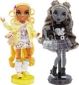 Edizione speciale Rainbow High Shadow High - Le gemelle Madison Sunny e Luna - 2 bambole alla moda in abiti firmati gialli e grigi, mescola e abbina con accessori - Per collezionisti e bambini dai 4 ai 12 anni