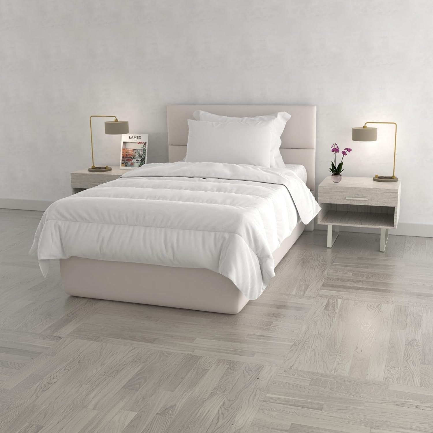 Trapunta Prestige Made in Italy, estiva, bianca, 250 X 200 Cm Trapunte e Trapunte Naty Shop Bianca 200 X 200 Cm