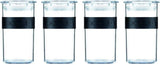 Barattoli per conservazione BODUM PRESSO, plastica, nero, 4 x 0,25 l, 3 x 0,6 l, 3 x 1 l, 2 x 2 l Scatole per conservazione alimenti Naty Shop Nero 0,25 L