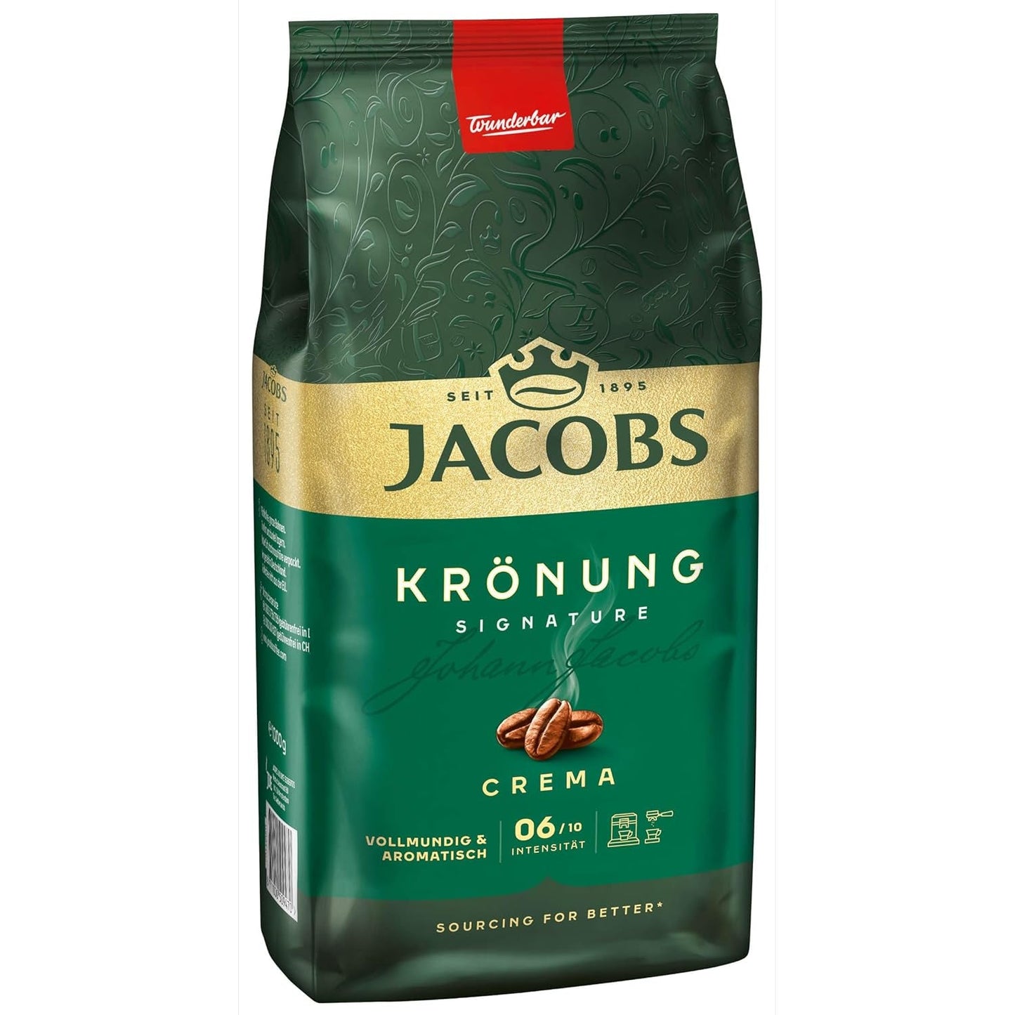 Jacobs Krönung Cream, caffè in grani interi, confezione da 4 (4 x 1000 g)