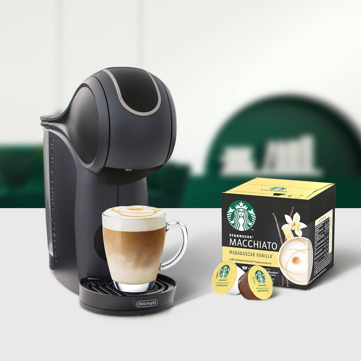 STARBUCKS Probierset, White Cup Variety Pack di Nescafé Dolce Gusto Kaffeekapseln & Vanilla Macchiato di Nescafé Dolce Gusto Kaffeekapseln 6 x 12 (72 Kapseln, 36 Portionen)