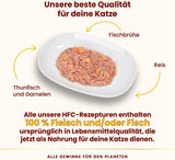 Almo Nature HFC Cibo umido naturale per gatti - Tonno e gamberetti, confezione da 24 (24 x 70 g)