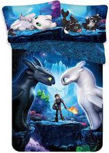 Biancheria da letto per bambini, film e cartoni animati, reversibile, biancheria da letto in cotone - bambini Naty Shop How To Train Your Dragon
