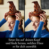 LEGO Harry Potter Cappello parlante Hogwarts Modello Film per adulti Regalo per donne Uomini Mamma Papà Con 31 combinazioni di suoni casuali ti sistema nella tua casa di Hogwarts 76429 Set da costruzione Besuche den LEGO-Store