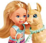 Simba 105733497 - Evi Love Doll con grazioso vestito di alpaca e guinzaglio, 12 cm, per bambini dai 3 anni in su