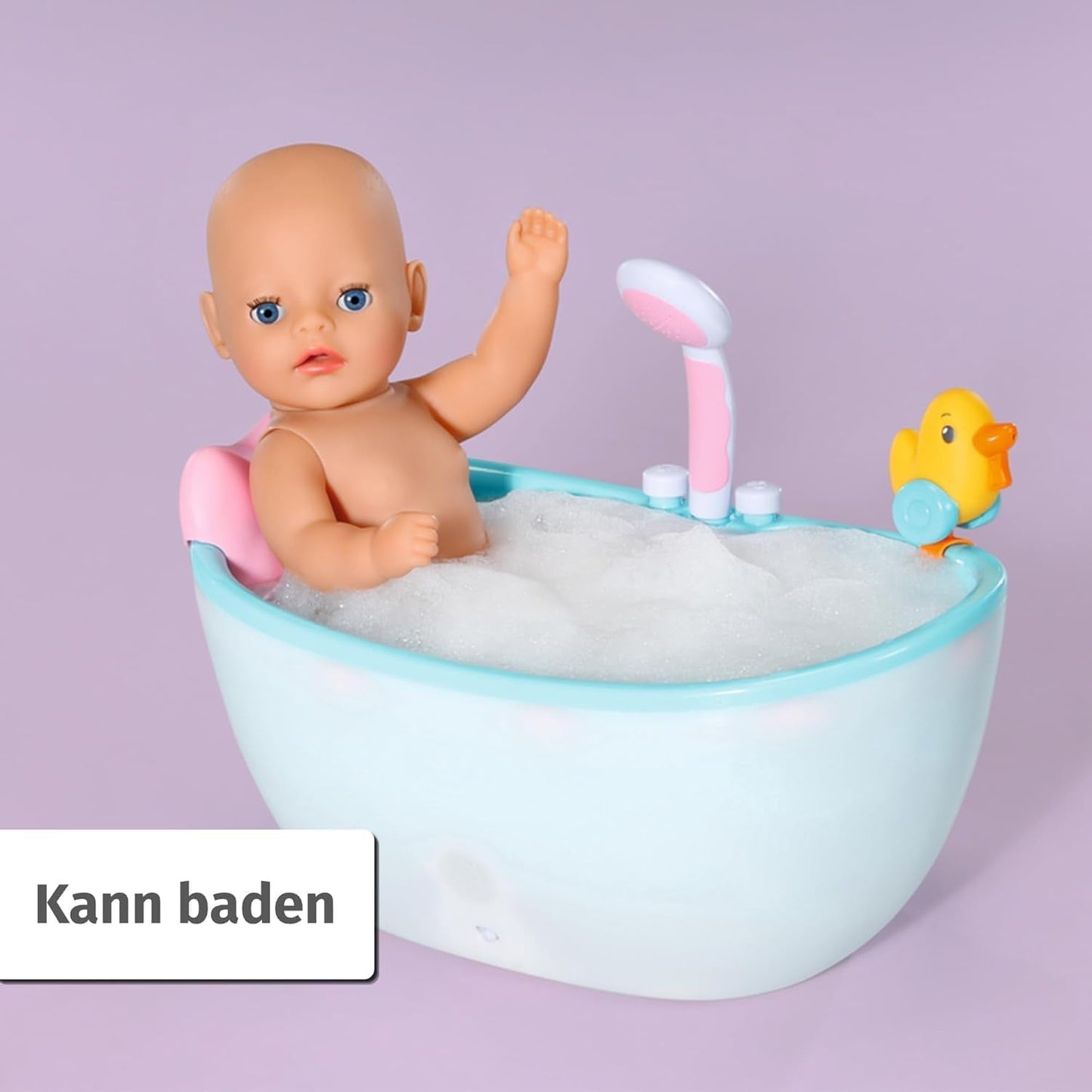 BABY Born Lena (bambina) 36 cm, bambola con 7 funzioni per bambini da 1 anno, funziona senza batteria, bambola grande 36 cm, 834596 Zapf Creation, bambole rosa Naty Shop