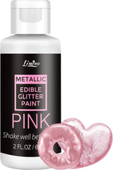 Glitter commestibili liquidi - 6 colori metallici, polvere glitter commestibile liquida per decorare torte, dolci, macaron - colorante alimentare metallizzato, colori glitter per biscotti, fondente, torte, muffin