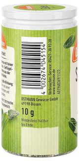 Ostmann Gewürze - Sage gerebelt | Würziges Kräuteraroma für Fleisch- und Gemüsegerichte | 10 g nella dose