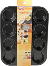 Dr. Oetker Muffinform 12-Er Mini Ø 7 Cm, Stampo per cupcake per muffin sicuri, Muffinblech Mit Antihaftbeschichtung, Menge: 1 Stück Stampi e teglie Naty Shop