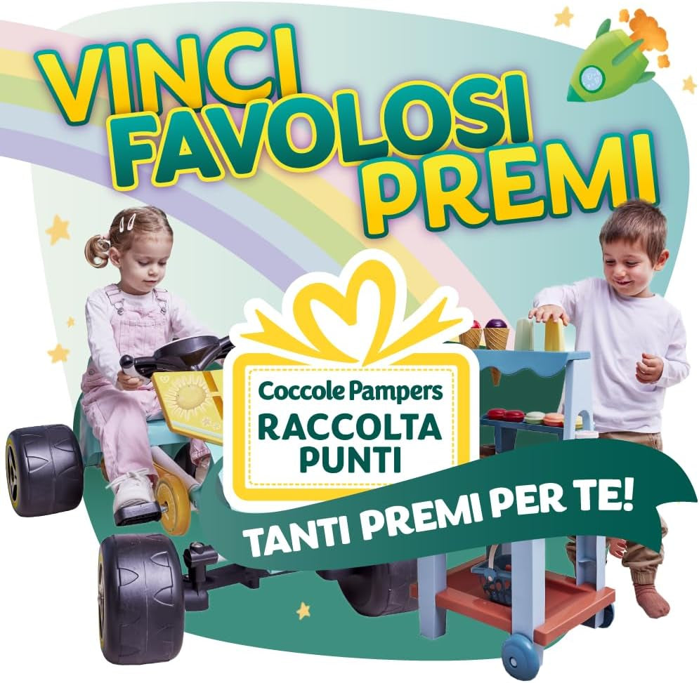 Pampers Baby Dry Maxi Taglia 4 (7-18kg), 200 Pannolini + 500 Punti Coccola Extra Gratis