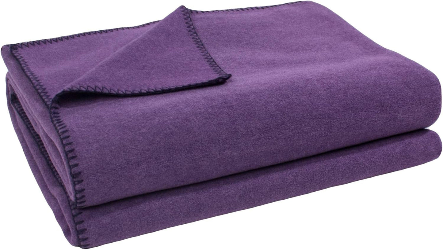 Coperta Zoeppritz colore: Rosso, Realizzata in 65% Poliestere, 35% Viscosa, Misura: 160X200 Cm, 103291-235-160X200 Zoeppritz Letti e Coperte dal 1828 490 Melanzana 180 X 220 Cm