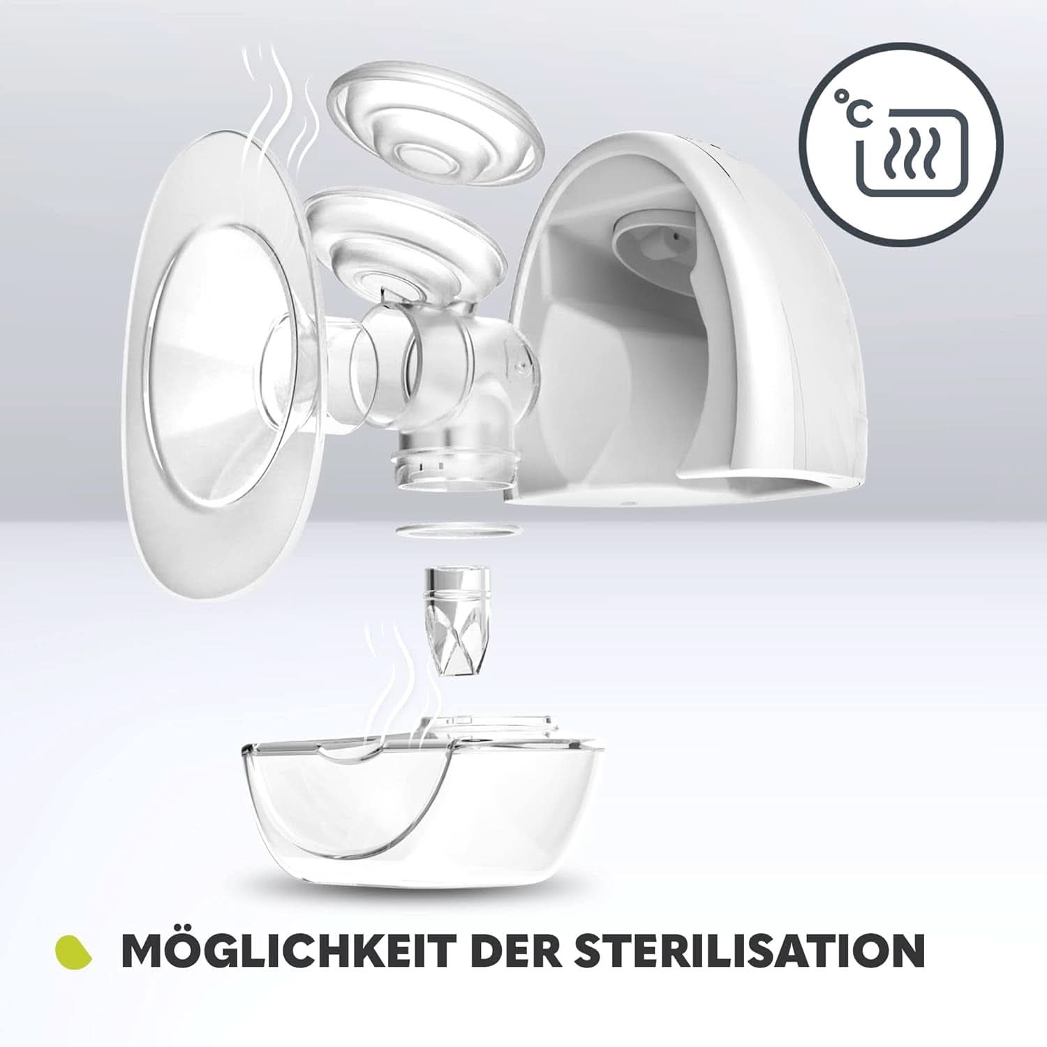 Tiralatte elettrico LIONELO Fidi Free 2, modalità massaggio, 5 livelli di intensità Accessori Alimentazione e Allattamento Bebe Naty Shop