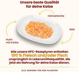 Almo Nature HFC Alimento umido naturale per gatti - Ricette assortite con pollo - 6 x 70g